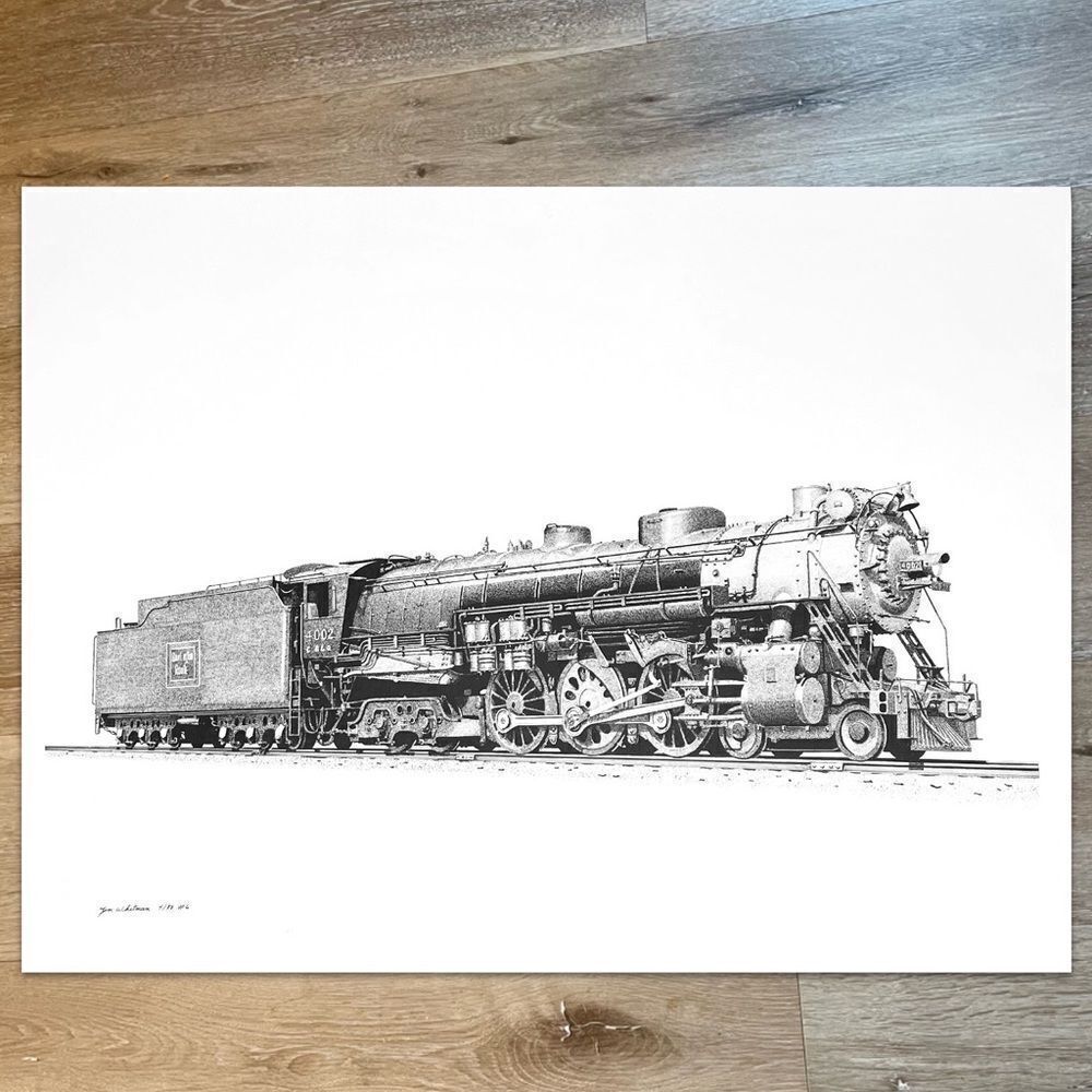 CB&A | Chicago, Burlington & Quincy Railroad #4002 Train Prints